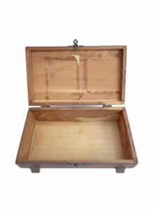 Vintage-Carved-Cedar-Jewelry-Box-with-Decoupage-Floral-Lid-second-image