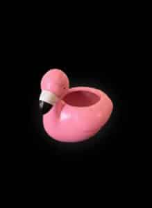 Vintage-Ceramic-Flamingo-Planter