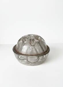 Vintage-Clear-Glass-Flower-Frog-holes-second-image