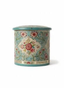 Vintage-Daher-Floral-Tin-Canister