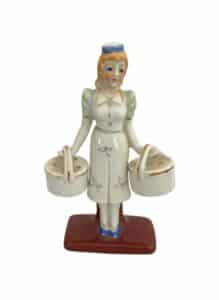 Vintage-Figural-Milkmaid-Salt-and-Pepper-Shakers