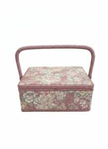 Vintage-Floral-Fabric-Covered-Musical-Sewing-Box