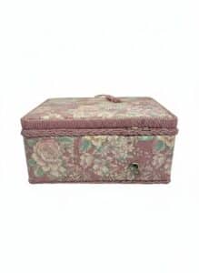 Vintage-Floral-Fabric-Covered-Musical-Sewing-Box-third-image