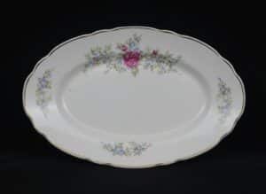 Vintage-Floral-Serving-Platter-Royal-Albert-Moss-Rose
