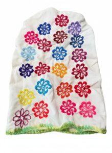 Vintage-Hand-Embroidered-Floral-Linen-Tea-Towel-with-Crochet-Border