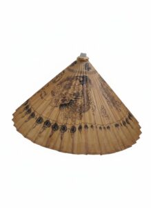 Vintage-Hand-Painted-Paper-and-Bamboo-Parasol-with-Dragon-Motif