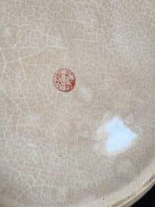 Vintage-Japanese-Floral-Transferware-Serving-Bowl-third-image