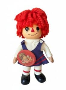 Vintage-Knickerbocker-Raggedy-Ann-Doll-with-Put-a-Little-Love-in-Your-Heart-Pin