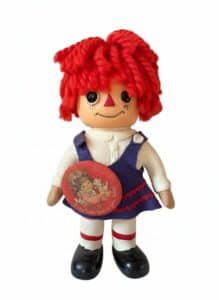 Vintage-Knickerbocker-Raggedy-Ann-Doll-with-Put-a-Little-Love-in-Your-Heart-Pin-second-image
