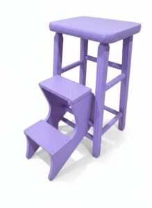 Vintage-Lavender-Wooden-Step-Stool-second-image