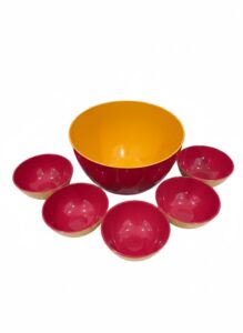 Vintage-Melamine-Nesting-Bowl-Set-of