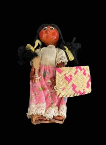 Vintage-Mexican-Folk-Art-Doll-with-Petate-and-Paddle