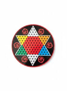 Vintage-Ohio-Art-Chinese-Checkers-Board-with-Dragon-Motif