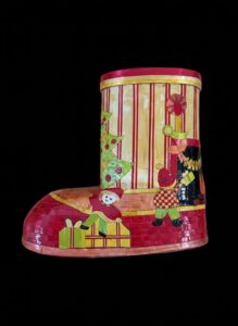 Vintage-Papier-mch-Santa-Boot-Candy-Container