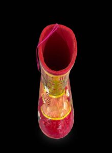 Vintage-Papier-mch-Santa-Boot-Candy-Container-second-image