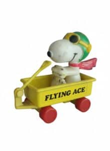 Vintage-s-Snoopy-Flying-Ace-Wagon-Toy