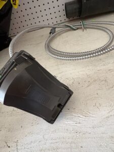 Weatherproof-Duplex-Outlet-with-Armored-Cable