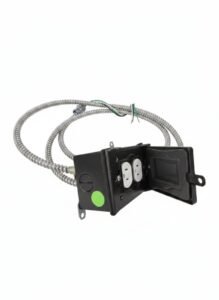 Weatherproof-Duplex-Outlet-with-Armored-Cable-second-image