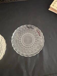 Anchor-Hocking-Bubble-Clear-Glass-Plates