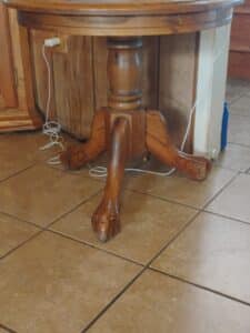 Antique-Oak-Table-with-Claw-Feet-1