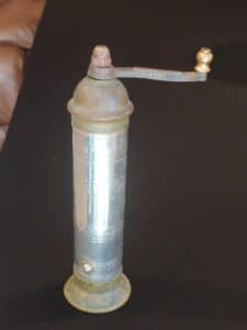 Antique-Turkish-Brass-Pepper-Grinder-1