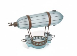 Art-Deco-Zeppelin-Decanter-Set