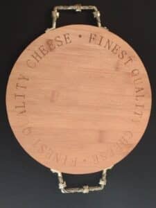 Bamboo-Cheese-Board-with-Grape-Motif-Metal-Handles-1