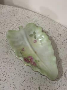 Bavarian-Rose-Porcelain-Leaf-Dish