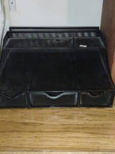 Black-Metal-Mesh-Monitor-Stand-with-Drawers-1