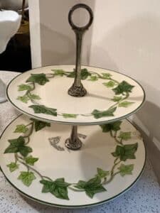 FRANCISCAN-IVY-Tiered-Cake-or-Display-Stand-Server-third-image