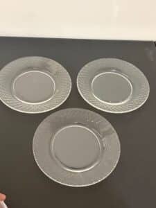 Fostoria-American-Pattern-Clear-Glass-Plates