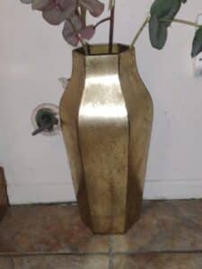 Gold-Metal-Hexagonal-Vase-1