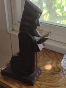 Hand-Carved-Wooden-Monk-Figurine-Reading-Book-1