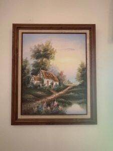 Marten-Signed-Cottage-Landscape-Oil-Painting-1