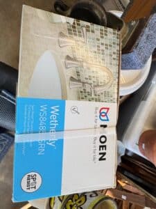 Moen-Wetherly-Spot-Resist-Brushed-Nickel-Widespread-Handle-WaterSense-Bathroom-Sink-Faucet-with-Drain-WSSRN-second-image-1