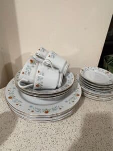 Pfaltzgraff-Naturewood-or-similar-floral-pattern-tea-set