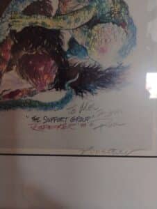 Ron-Rodecker-The-Support-Group-Signed-Lithograph-second-image-1