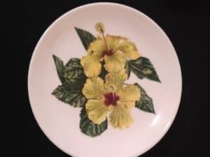 Santa-Anita-Ware-Yellow-Hibiscus-Salad-Plate