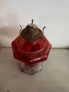 Victorian-Ruby-Glass-Oil-Lamp-second-image