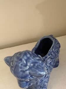 Vintage-Cameron-Clay-Products-Blue-Lamb-Planter-second-image