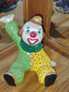 Vintage-Ceramic-Clown-Figurine
