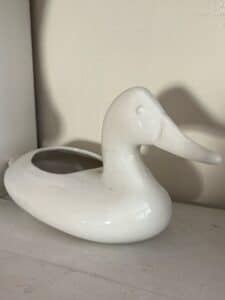 Vintage-Ceramic-Duck-Planter