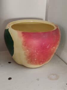 Vintage-Ceramic-Peach-Planter