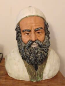 Vintage-Chalkware-Bust-of-a-Bearded-Man-Possibly-Bossons
