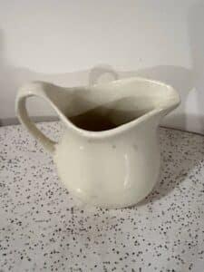 Vintage-Creamware-Pitcher