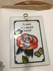 Vintage-Decorative-Glass-Wall-Plaque-A-Sister-is-a-Special-Friend-second-image