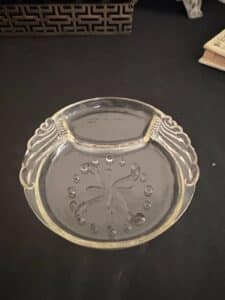Vintage-Federal-Glass-Columbia-Crystal-Divided-Snack-Plate-third-image