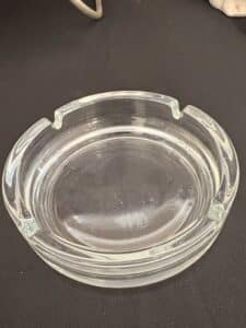 Vintage-French-Pressed-Glass-Ashtray-second-image