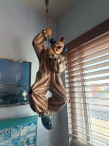 Vintage-Hanging-Clown-Figurine