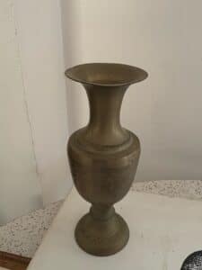Vintage-Indian-Etched-Brass-Vase